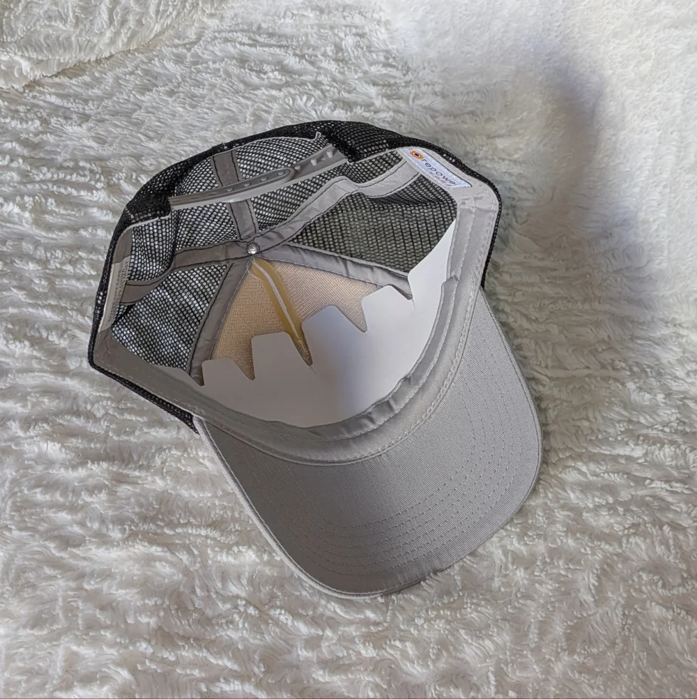Corepower Yoga Trucker Hat Mesh Back Foam Front White Grey Black New Adjustable
